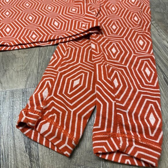 Kickee Pants size 4Y rust orange 2 pc pj sleepwear set unisex boys bamboo - Picture 5 of 7